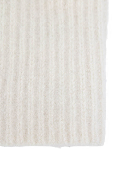 Quince Unisex Adults Cashmere Knit Beanie Hat Cream Size OS
