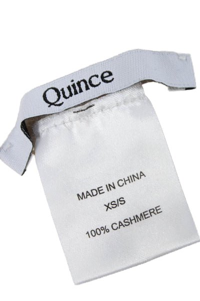 Quince Unisex Adults Cashmere Knit Beanie Hat Cream Size OS