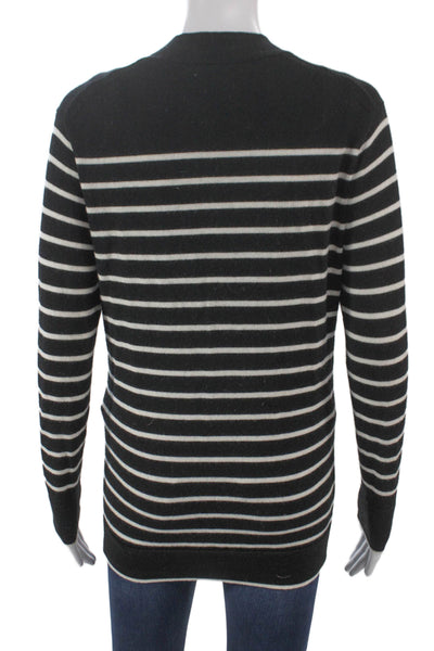 Madewell Women Striped Merino Wool V-Neck Cardigan Long Sleeve Size XS