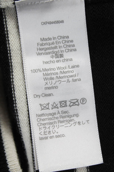 Madewell Women Striped Merino Wool V-Neck Cardigan Long Sleeve Size XS