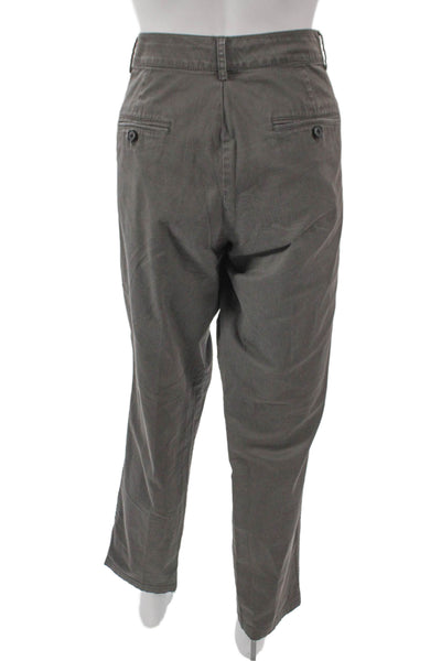 Vince Men Chino Pants Gray Cotton Stretch Size 12
