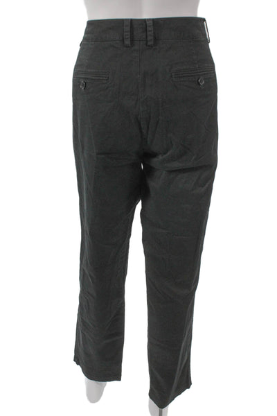 Vince Womens Chino Pants Black Cotton Size 12