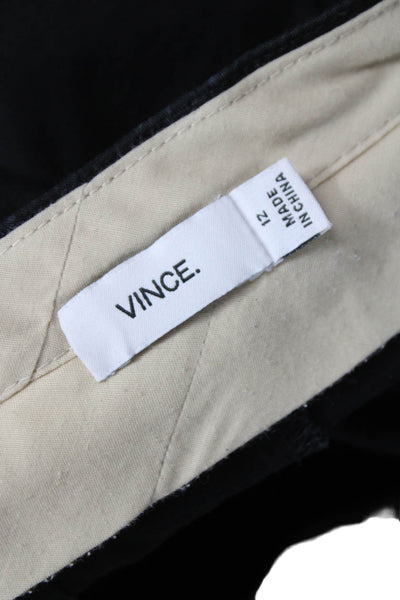 Vince Womens Chino Pants Black Cotton Size 12