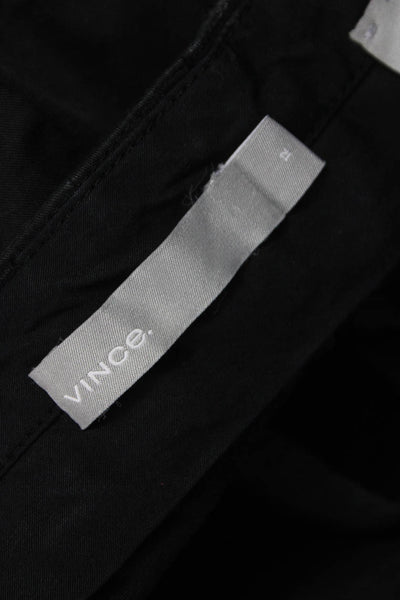 Vince Women Dress Pants Black 98% Cotton 2% Spandex Size 12