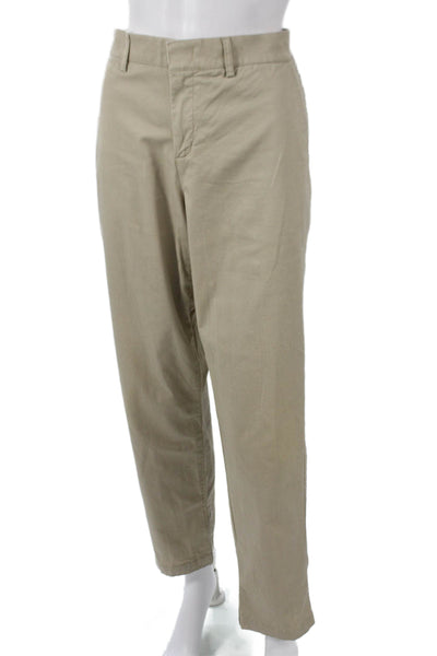 Vince Women Chino Pants Beige Cotton Size 12