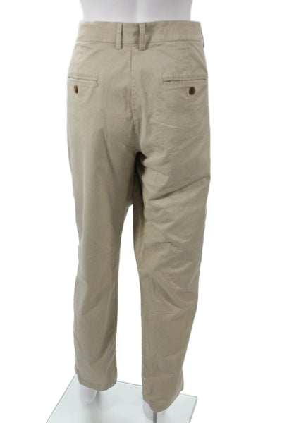 Vince Women Chino Pants Beige Cotton Size 12