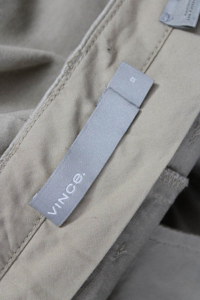 Vince Women Chino Pants Beige Cotton Size 12