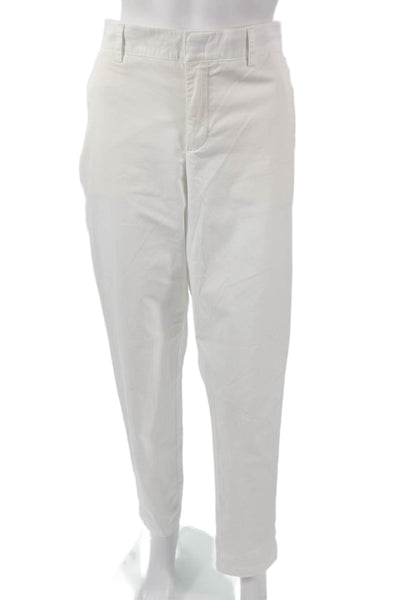 Vince Women Chino Pants White Zip Size 12