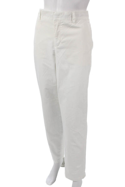 Vince Women Chino Pants White Zip Size 12