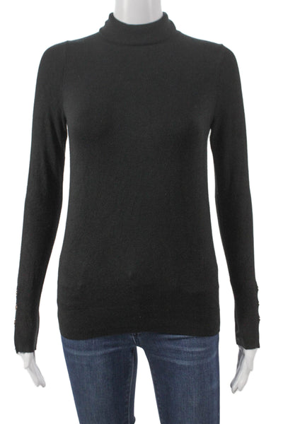 Zara Knit Women Black Turtleneck Pullover Sweater Long Sleeve Size S