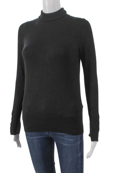 Zara Knit Women Black Turtleneck Pullover Sweater Long Sleeve Size S
