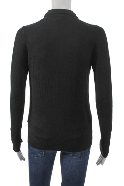 Zara Knit Women Black Turtleneck Pullover Sweater Long Sleeve Size S