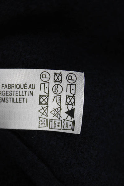 Zara Womens Collared Pullover Sweater Long Sleeve Blue Acrylic Size S