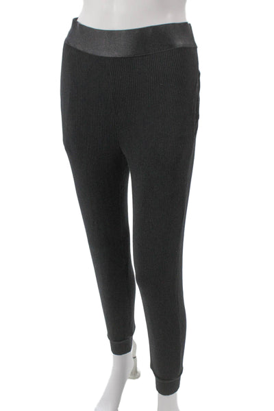 The Range Women Ankle Leggings Black Viscose Pull On Size M