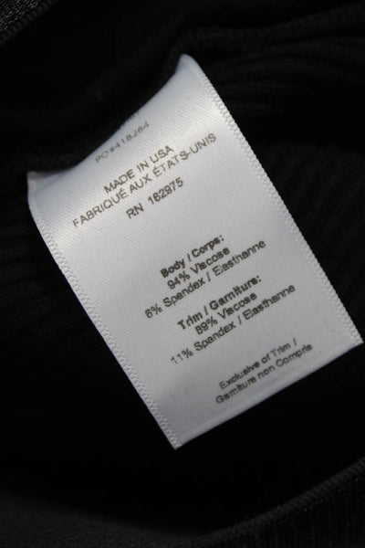 The Range Women Ankle Leggings Black Viscose Pull On Size M
