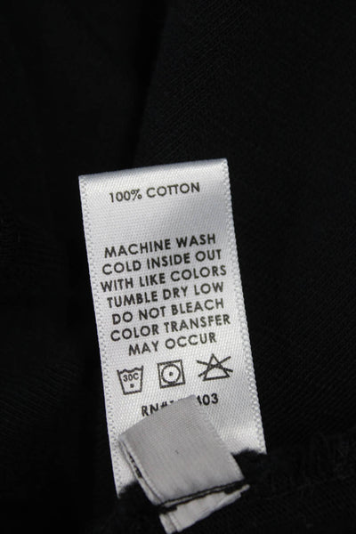 Cotton Citizen Mens Basic Long Sleeve T-Shirt Black 100% Cotton Size L