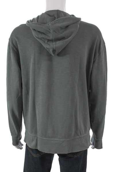 Velvet by Graham & Spencer Mens Green Pullover Hoodie Size L