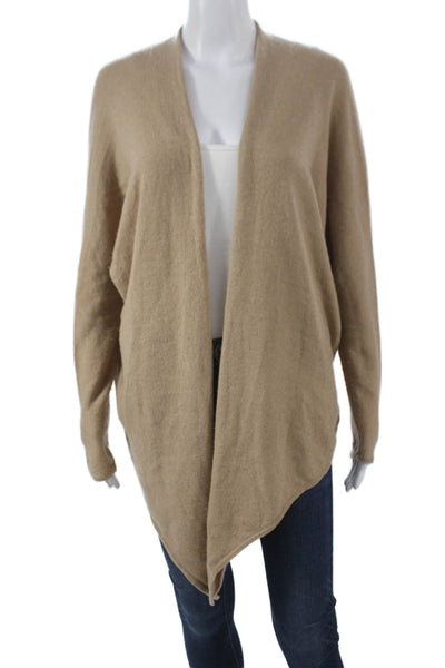 Lauren Ralph Lauren Women Beige Merino Cashmere Cardigan Long Sleeve Size M