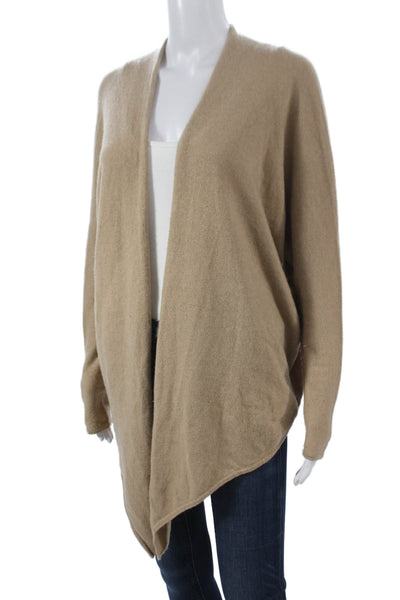 Lauren Ralph Lauren Women Beige Merino Cashmere Cardigan Long Sleeve Size M