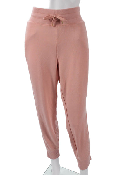 Lauren Ralph Lauren Women Pink Viscose Jogger Pants Drawstring Size L