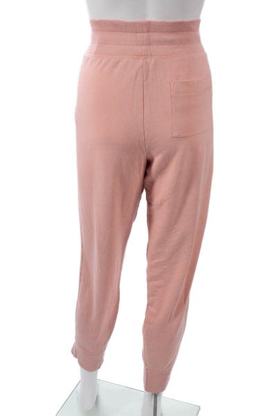 Lauren Ralph Lauren Women Pink Viscose Jogger Pants Drawstring Size L