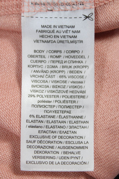 Lauren Ralph Lauren Women Pink Viscose Jogger Pants Drawstring Size L