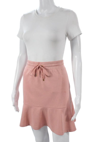 Lauren Ralph Lauren Women Flare Pink Skirt Size L