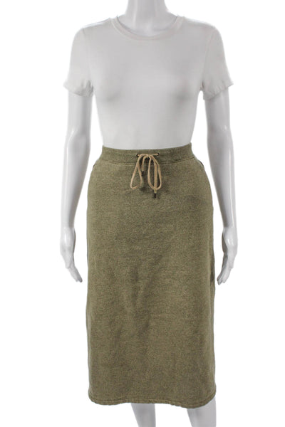 Lauren Ralph Lauren Womens Green Straight Pencil Skirt Cotton Blend Size L