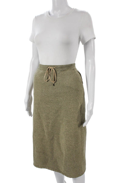 Lauren Ralph Lauren Womens Green Straight Pencil Skirt Cotton Blend Size L