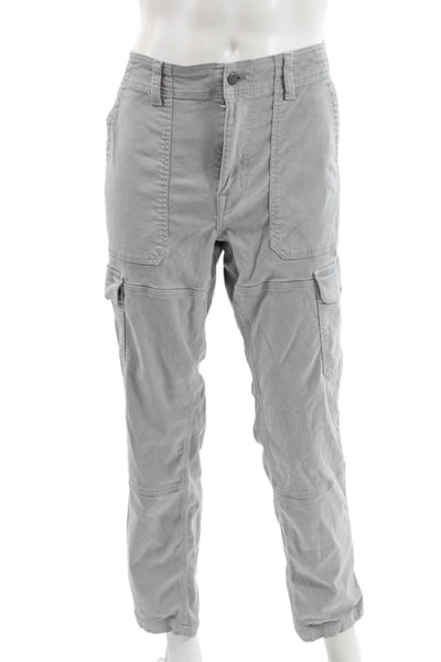 Joes Mens Cargo Pants Green 98% Lyocell 2% Elastane Button Size 36