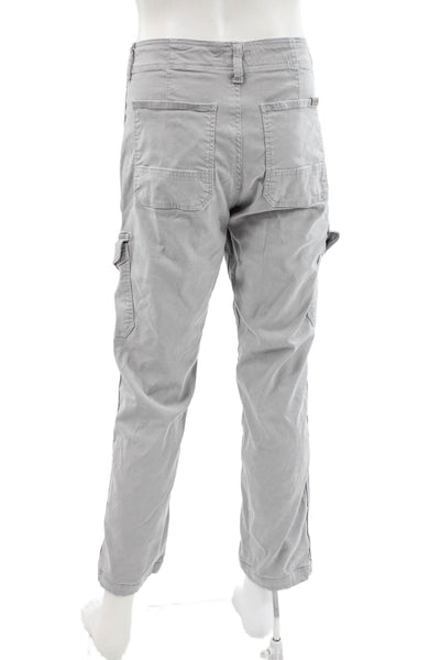 Joes Mens Cargo Pants Green 98% Lyocell 2% Elastane Button Size 36