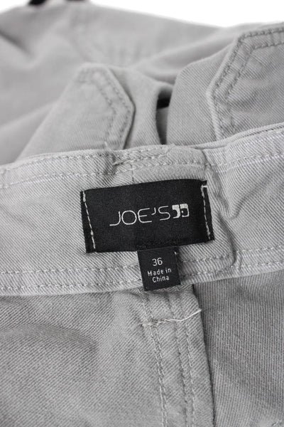 Joes Mens Cargo Pants Green 98% Lyocell 2% Elastane Button Size 36