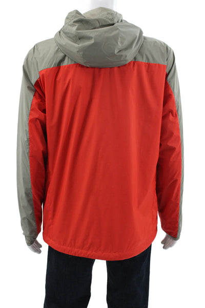 Marmot Mens Windbreaker Red Outdoor Zip Size L