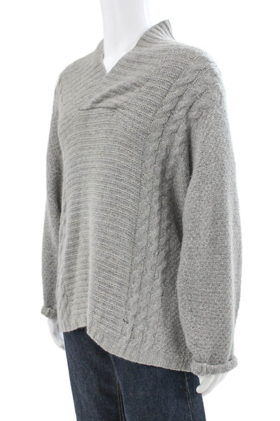 House Of Cashmere Unisex Adults Pullover Sweater Gray Cashmere Size XL