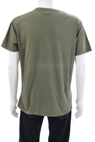 Junk Food Unisex Adults Band Graphic T-Shirt Green Crew Short Sleeve Size XL