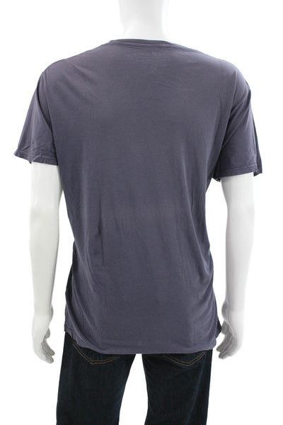 Project E Vintage Mens Basic Gray 100% Cotton Surfing Graphic T-Shirt Size XL