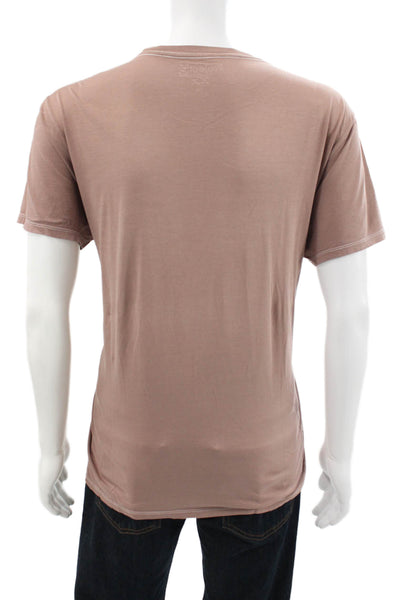Project E Vintage Mens Brown Graphic Cycling Cotton T-Shirt Size XL