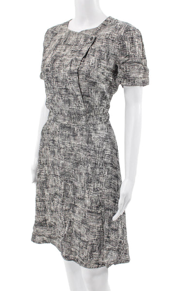 Boss Hugo Boss Women Shift Dress Black Viscose Knee Length Size 4