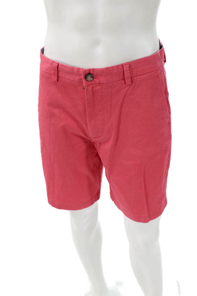 Vineyard Vines Mens Red Chino Shorts 98% Cotton Stretch Size 31