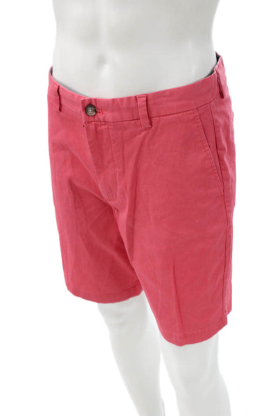 Vineyard Vines Mens Red Chino Shorts 98% Cotton Stretch Size 31
