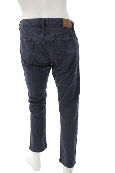 Polo Ralph Lauren Mens Skinny Jeans Blue Button Cotton Size 32