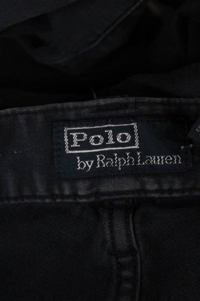 Polo Ralph Lauren Mens Skinny Jeans Blue Button Cotton Size 32