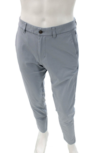 Lululemon Mens Gray Khakis Nylon Button Inseam 30 Size 31