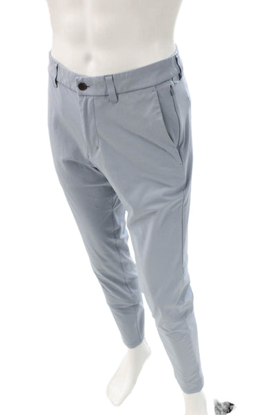 Lululemon Mens Gray Khakis Nylon Button Inseam 30 Size 31