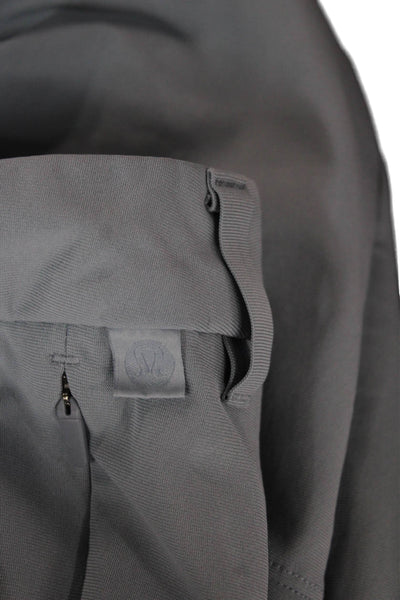 Lululemon Mens Gray Khakis Nylon Button Inseam 30 Size 31