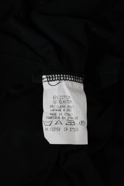 Armani Collezioni Mens Black V-Neck T-Shirt Short Sleeve Size 2XL