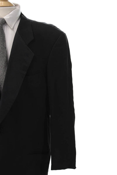 Giorgio Armani Mens Tuxedo Jacket Black Button Solid Pre-Owned Size 56
