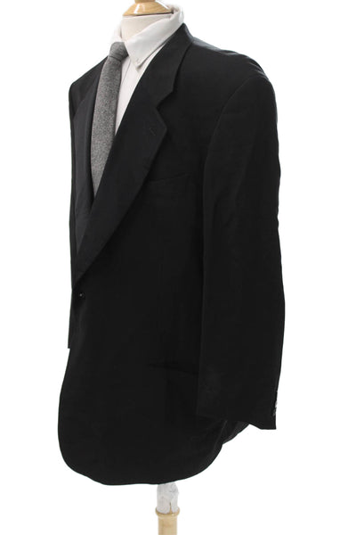 Giorgio Armani Mens Tuxedo Jacket Black Button Solid Pre-Owned Size 56