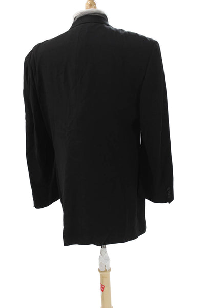 Giorgio Armani Mens Tuxedo Jacket Black Button Solid Pre-Owned Size 56