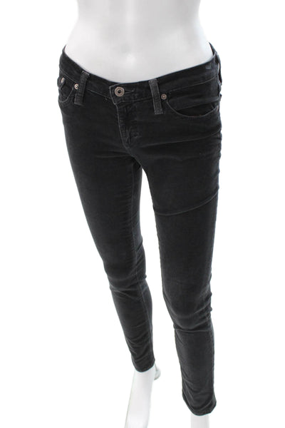 AG Adriano Goldschmied Womens Skinny Black Jeans Size 26